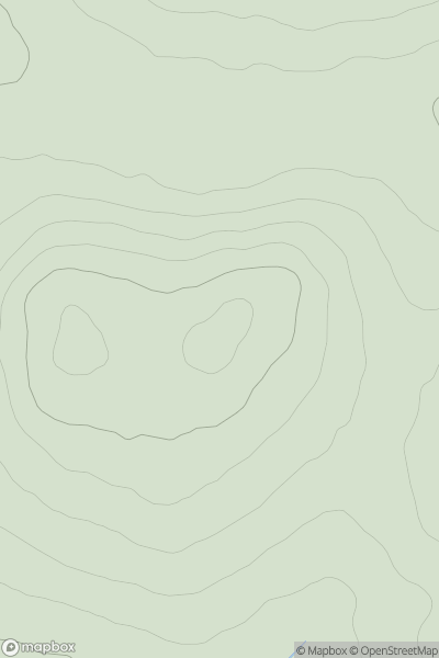 Thumbnail image for Meall Beag [Loch Treig to Loch Ericht] showing contour plot for surrounding peak